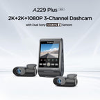 Viofo A229 Plus 3CH Dash Cam 2K Front & Rear Starvis 2 GPS WIFI HDR Taxi Camera