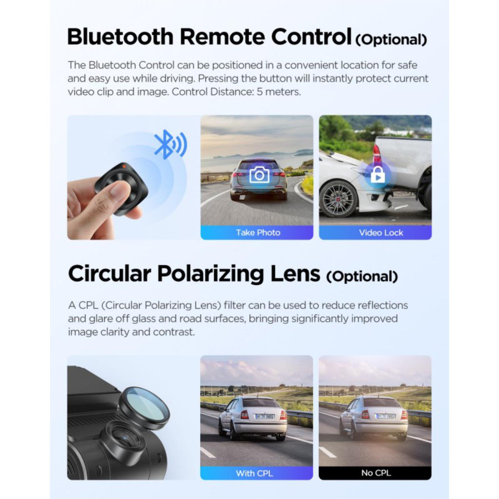 Viofo A229 Plus 3CH Dash Cam 2K Front & Rear Starvis 2 GPS WIFI HDR Taxi Camera