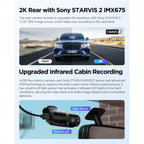 Viofo A229 Plus 3CH Dash Cam 2K Front & Rear Starvis 2 GPS WIFI HDR Taxi Camera