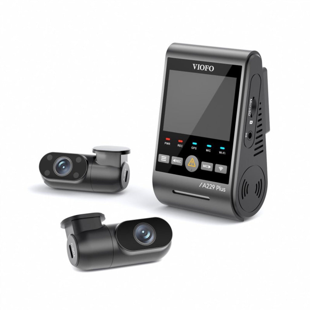 Viofo A229 Plus 3CH Dash Cam 2K Front & Rear Starvis 2 GPS WIFI HDR Taxi Camera