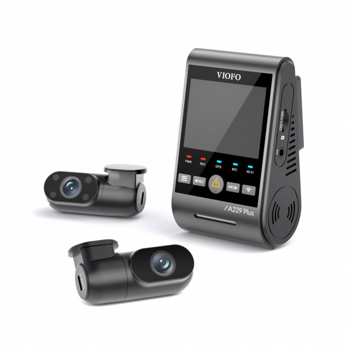 Viofo A229 Plus 3CH Dash Cam 2K Front & Rear Starvis 2 GPS WIFI HDR Taxi Camera