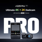 Viofo A229 Pro 2CH Dash Cam 4K Front 2K Rear Starvis 2 GPS WIFI HDR Dual Camera