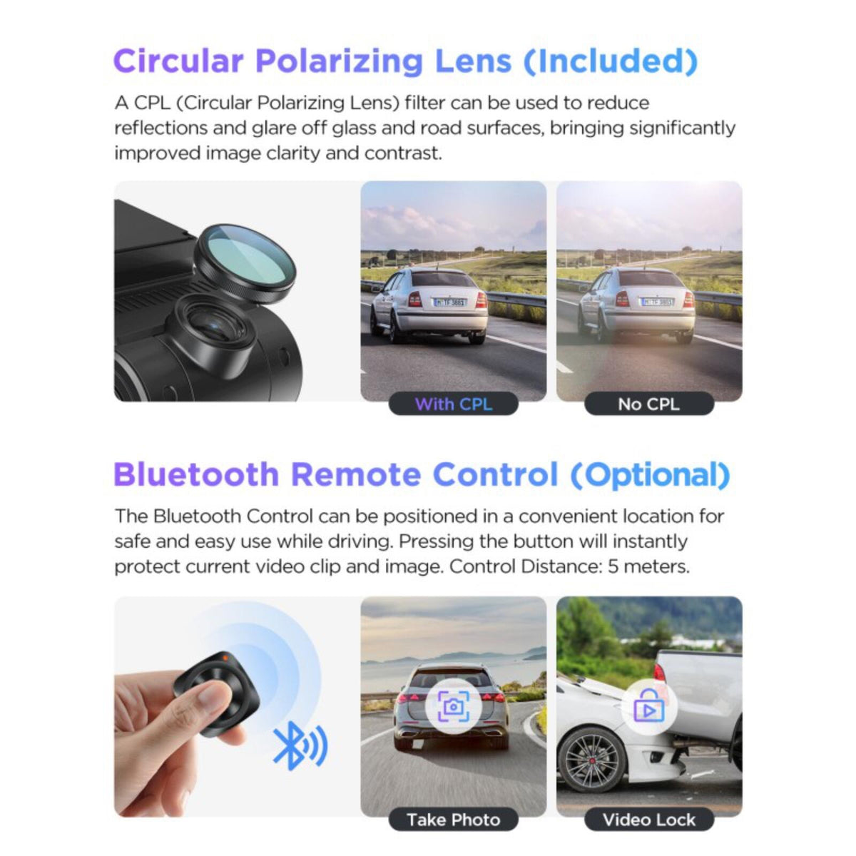 Viofo A229 Pro 2CH Dash Cam 4K Front 2K Rear Starvis 2 GPS WIFI HDR Dual Camera