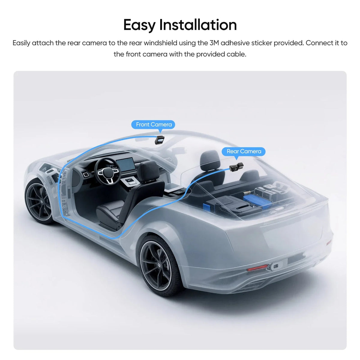 Viofo RC320 Rear Camera 1080P HDR for A229 Plus A229 Pro Series Dash Cameras