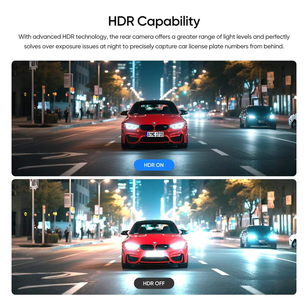 Viofo RC320 Rear Camera 1080P HDR for A229 Plus A229 Pro Series Dash Cameras