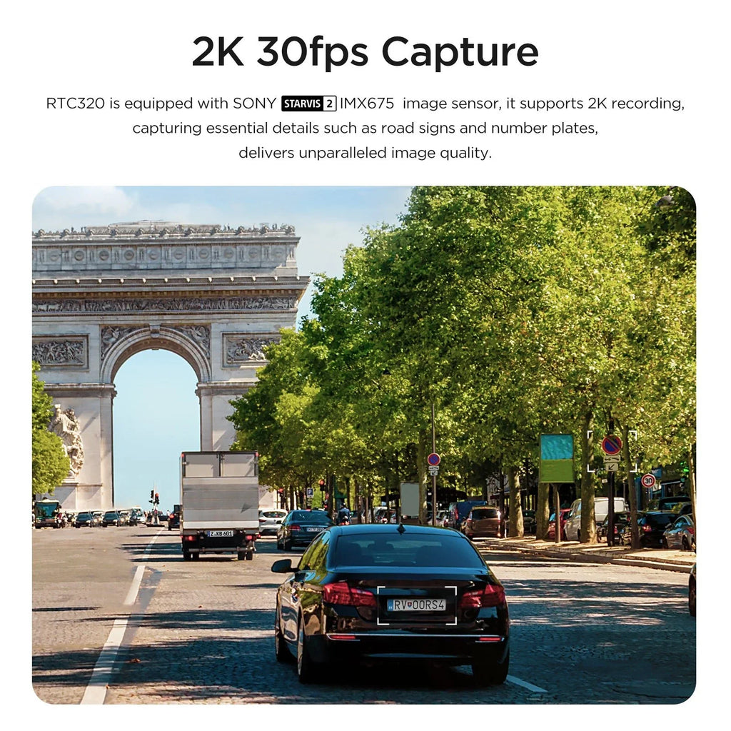 Viofo RTC320 Telephoto Camera 2K HDR for A229 Plus A229 Pro Series Dash Cameras