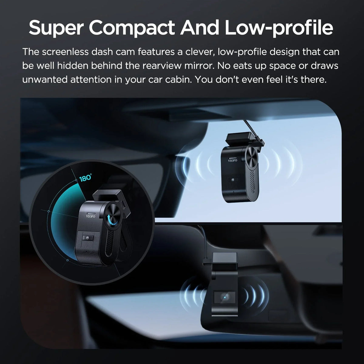 Viofo VS1 Mini Dash Cam 2K HDR Front Sony Starvis 2 GPS WIFI Camera