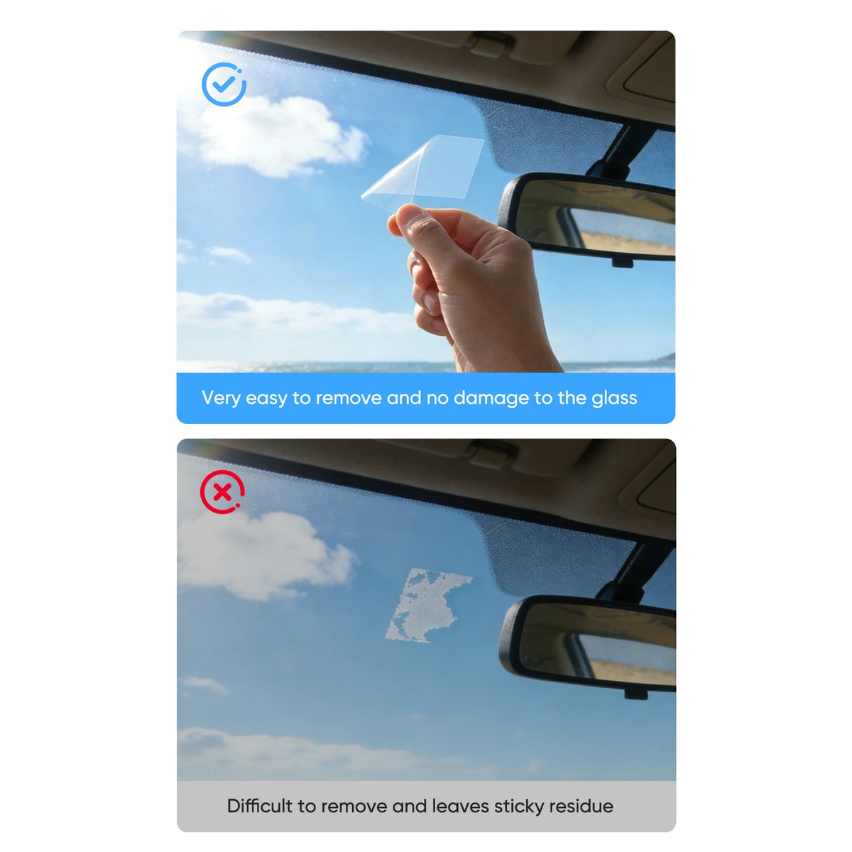Viofo Adhesive Sticky Pad & Transparent Static Sticker for A119 Mini Dash Cams